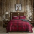 Woolrich Woolrich WR14-1784 Check Quilt Mini Set - Red; King And Cal King WR14-1784